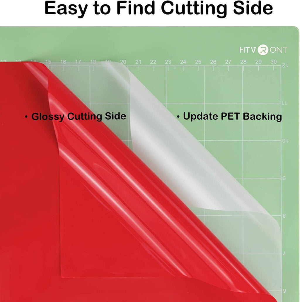 Glossy Red Permanent Vinyl Roll, 12" x14FT, Waterproof, for Crafts | Easy to Cut Weed Transfer, Compatible with