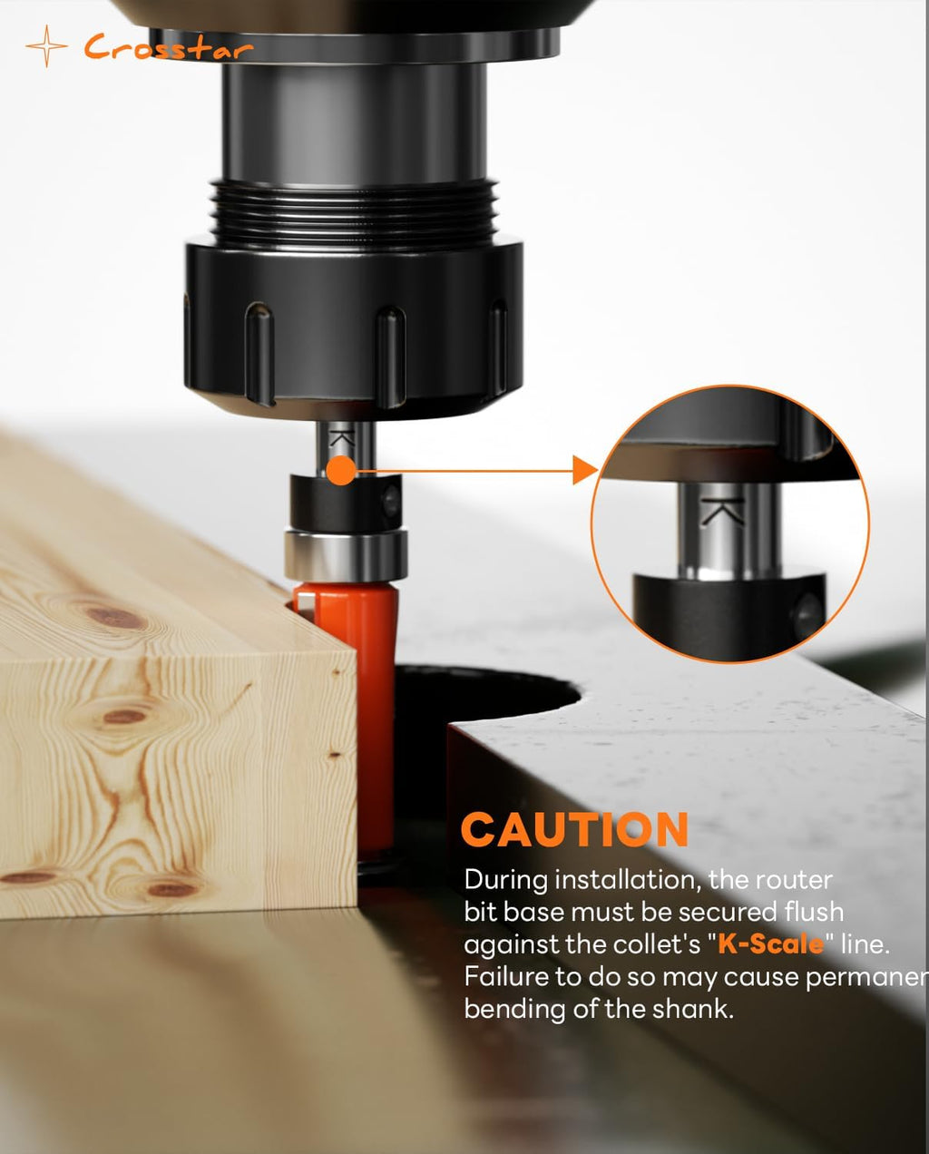 4Pcs Flush Trim Router Bit Set 1/4" Shank, Top & Bottom Bearing | Carbide Template Guide Bits for Woodworking - 1/2"