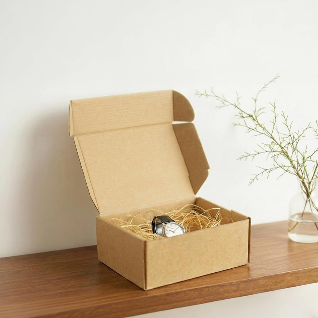 9x6x4 inch Cardboard Shipping Boxes, Set of 30 Gift Boxes, Brown