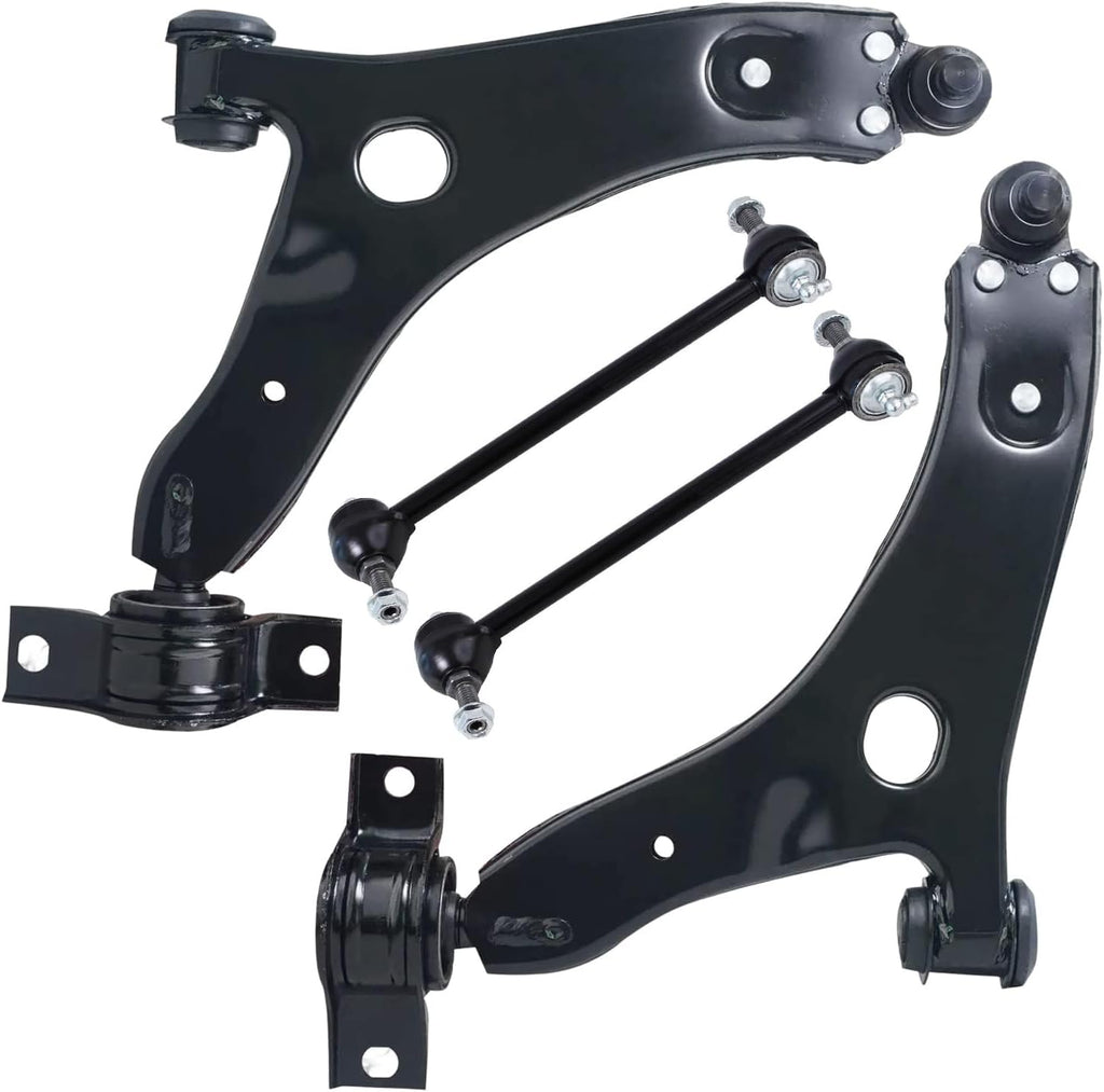 Detroit Axle - 4pc Front Control Arms Sway Bars for 2004-2011 Ford Focus