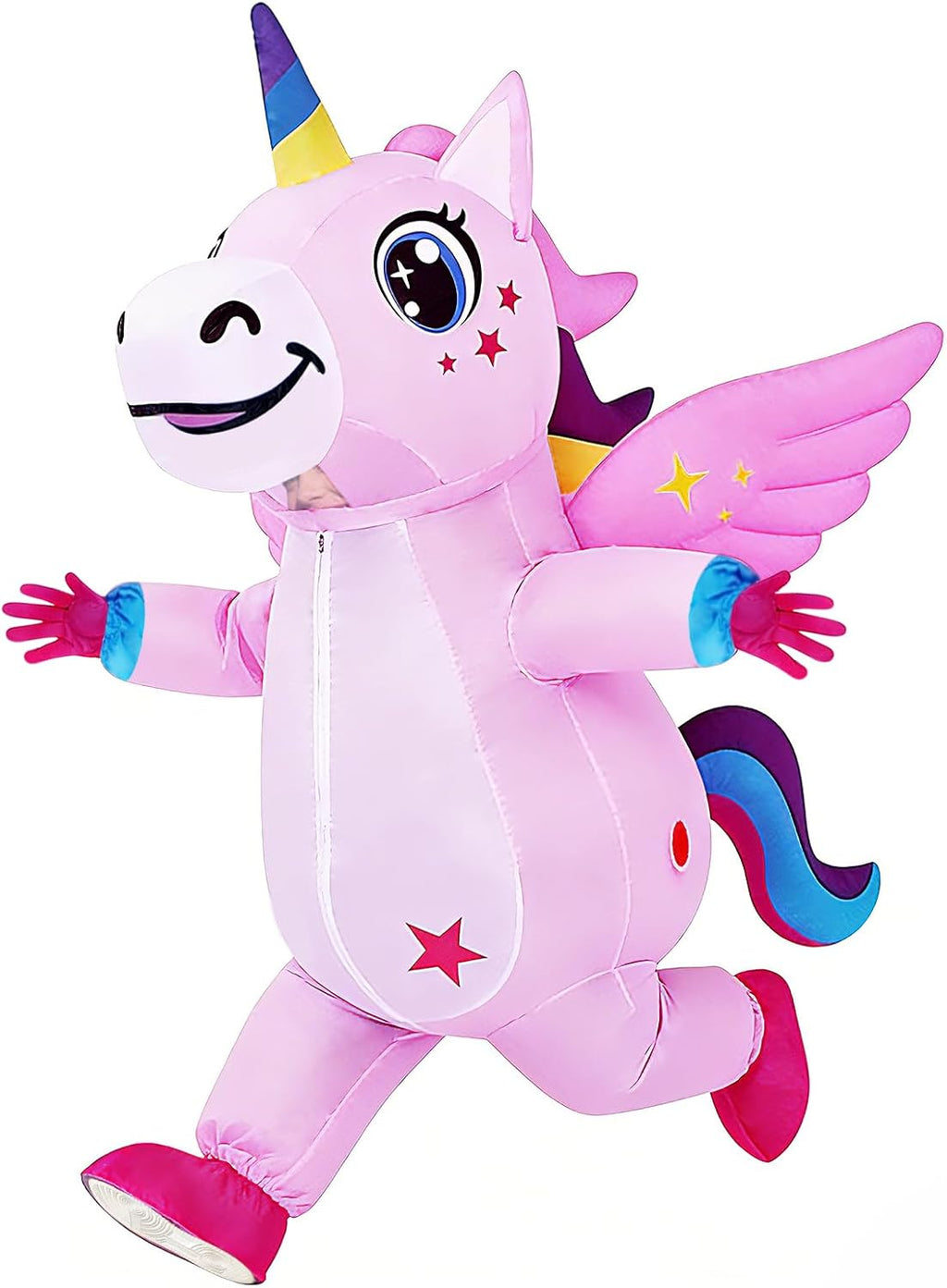 Inflatable Unicorn Costume for Adults, Funny Halloween Inflatable Costumes for Men Women