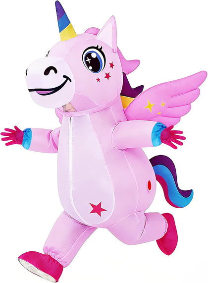 Inflatable Unicorn Costume for Adults, Funny Halloween Inflatable Costumes for Men Women