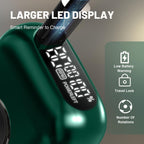 Electric Foil Shavers for Men: 4 Floating Blades & LED Display - Emerald Green