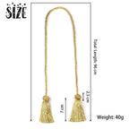 4 Pack Handmade Rope Tassel Curtain Tiebacks