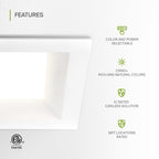 4 Pack 8 Inch 35W Square Commercial Canless LED Downlight