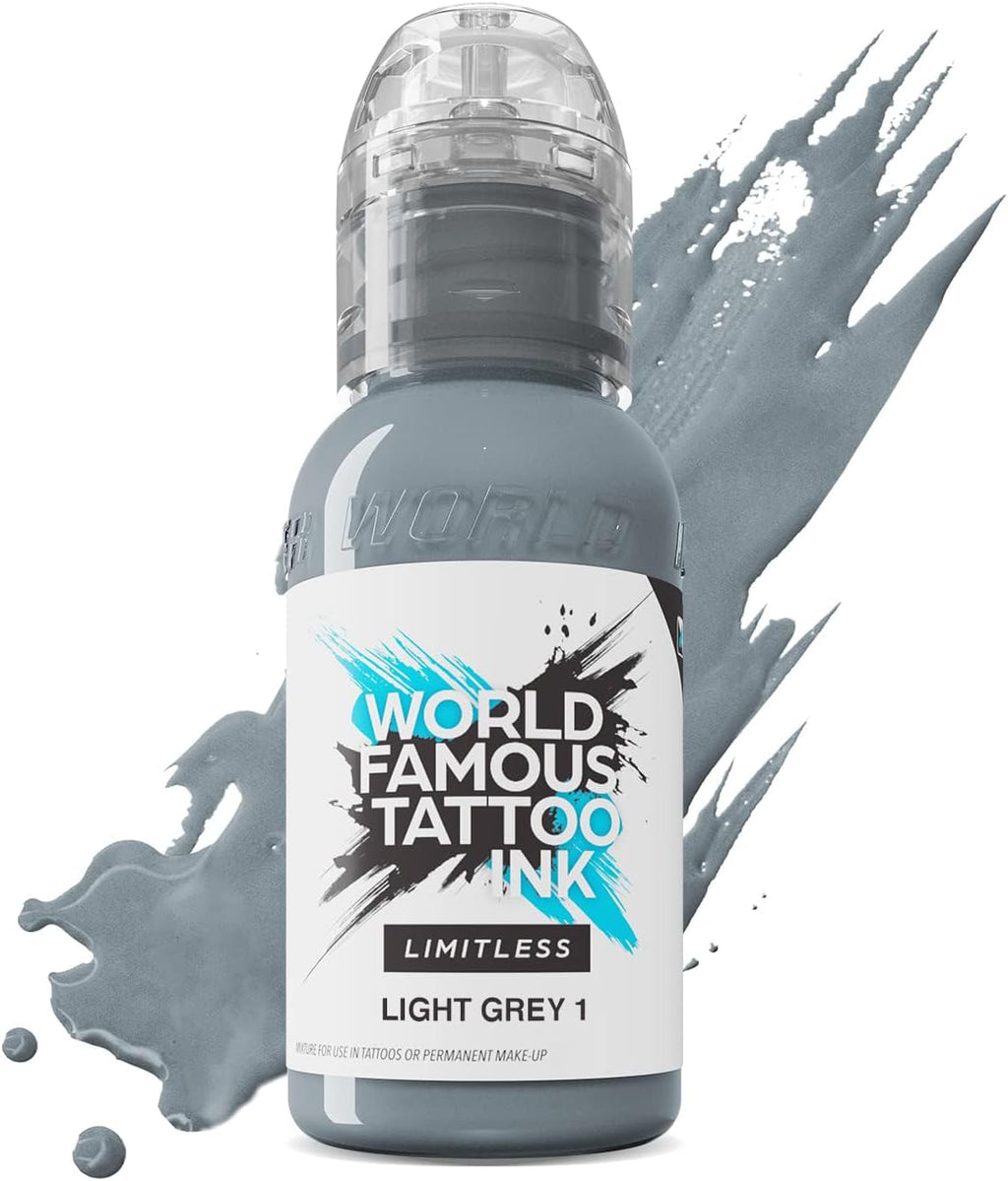 Limitless - Light Grey 1 Tattoo Ink - Professional Tattoo Ink & Tattoo Supplies - Skin-Safe Permanent Tattooing in