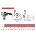 MIG Wire Feed Motor for Semi Automatic Welding Machines, 5kg Spools