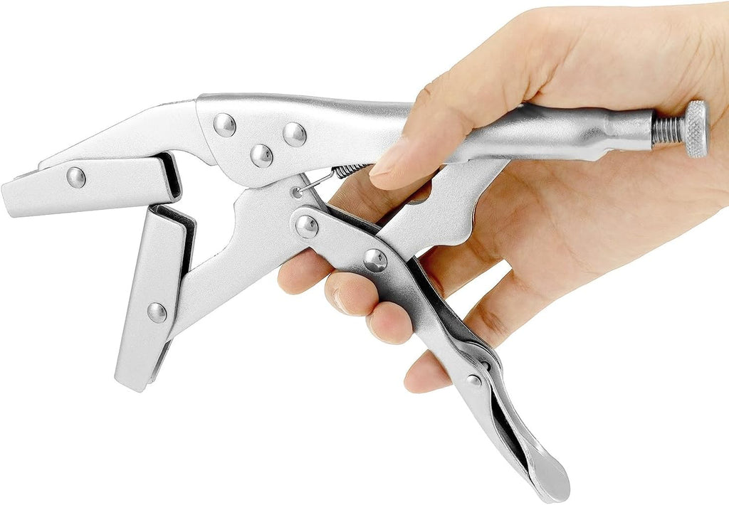 Radiator Hose Clamp Set, 2 Pieces 10" Self-Locking Pinch Off Pliers, Pipe Sealing Lock Tool, Universal for Automobile
