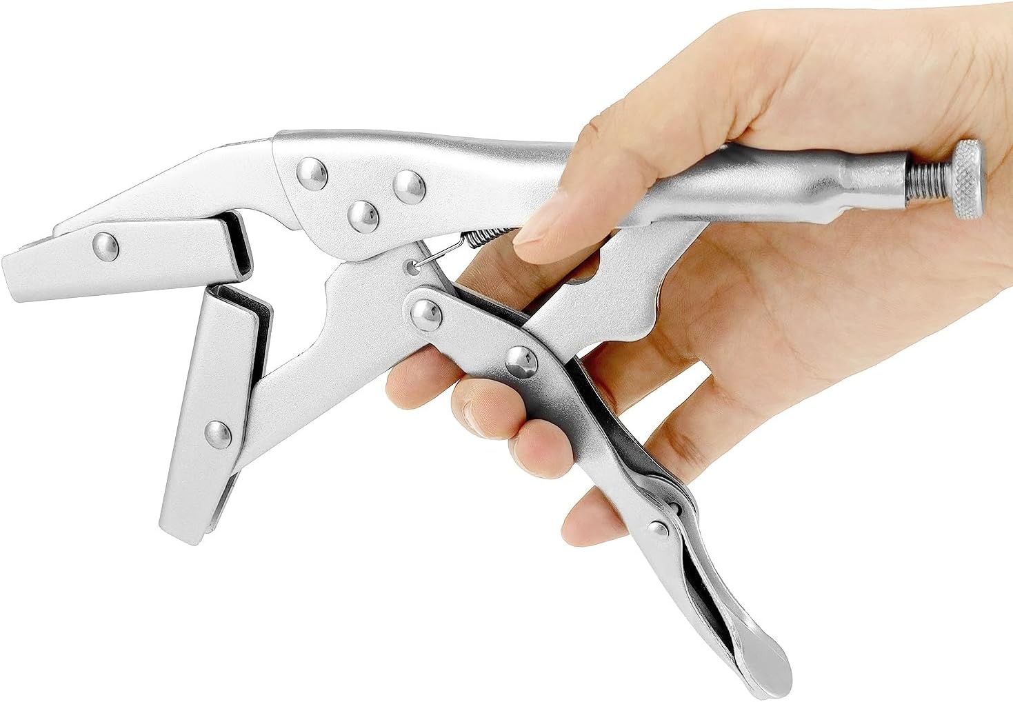 Radiator Hose Clamp Set, 2 Pieces 10" Self-Locking Pinch Off Pliers, Pipe Sealing Lock Tool, Universal for Automobile