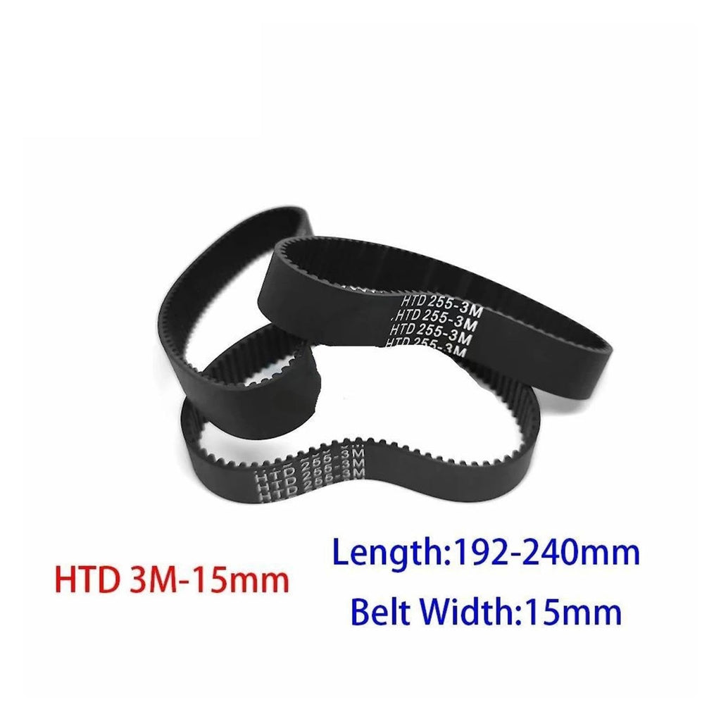 HTD 3M Closed Loop Rubber Timing Belt Pitch 3M-201 3M-225 3M-228
