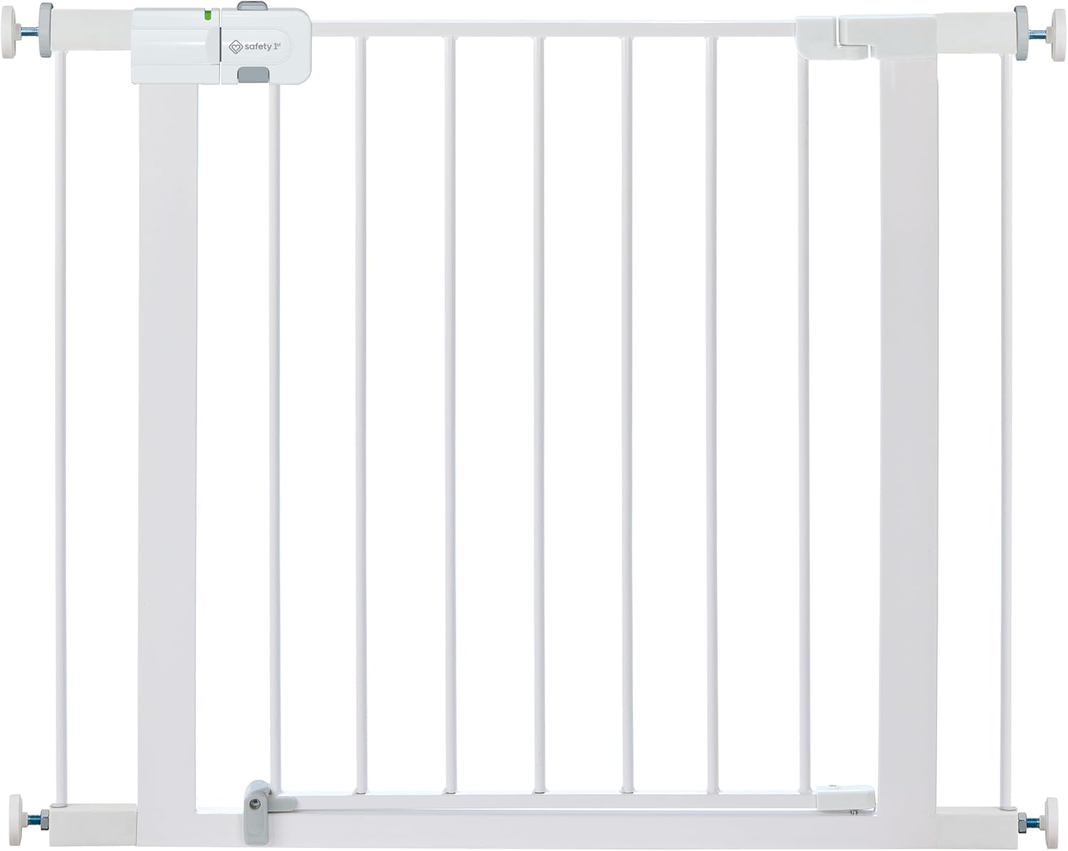 Easy Install Walk Thru Baby Gate for Doorway With Door, Dog Gates, Fits 29"-38", Easy Install 28" Tall, White