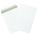 9 x 11 1/2" Stayflats Brand Rigid Flat Mailers, White (Pack of 25) Photo Document Mailers, Peel & Seal Closure, Tear