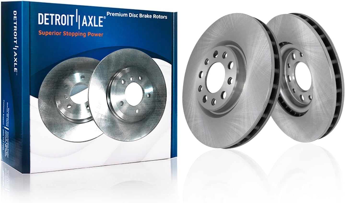 Detroit Axle - Brake Kit Replacement for 2014-2022 Jeep Cherokee | Single Piston Front Calipers, Brakes Rotors Brake