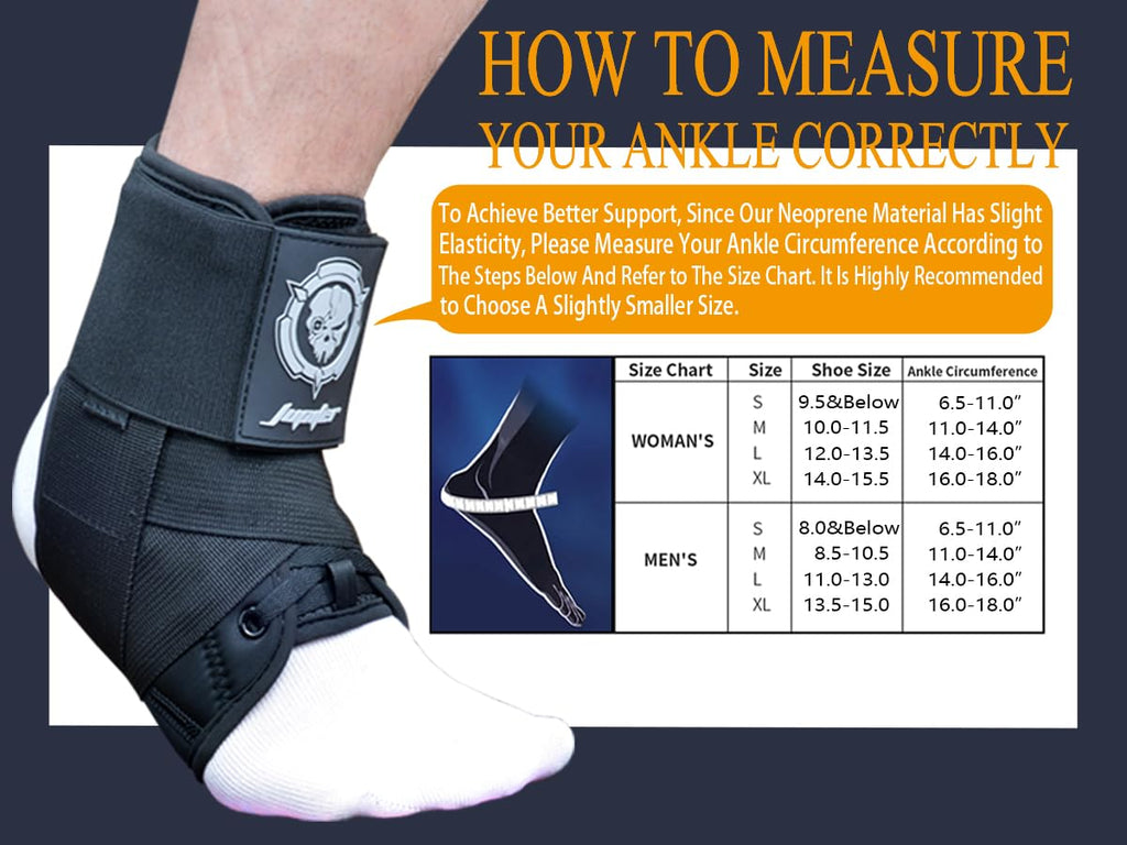 Ankle Brace for Sprained Ankles for Women & Men, Made of Neoprene with Dual Springs, for Injury Recover, Running
