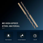 PATIKIL 3mm Drill Bit M2 High-Speed Steel for Hard Metal 4 Pack