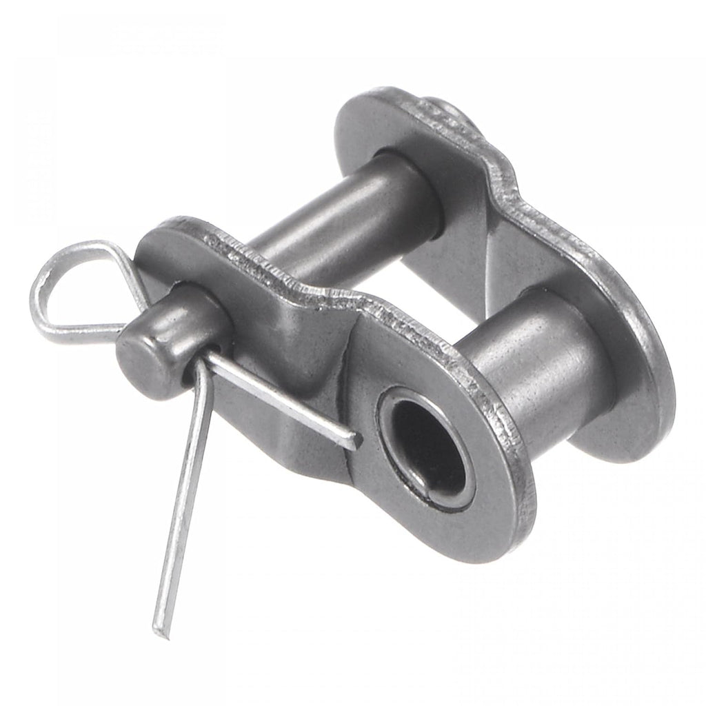 uxcell 5Pcs #25 Chain Offset Half Link Roller, 1/4" Pitch Carbon Steel, Standard Chain End Connector Split Links for 04C Chain
