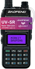 UV-5R (New Version TP8Pro) Two-Way Radio, Handheld Amateur Ham Transceiver, USB-C Rechargeable, 1800mAh Battery, Dual