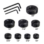 Nalegtocw Drill Bit Stop Collar Set,Split Ring Drill Bit Depth Stop