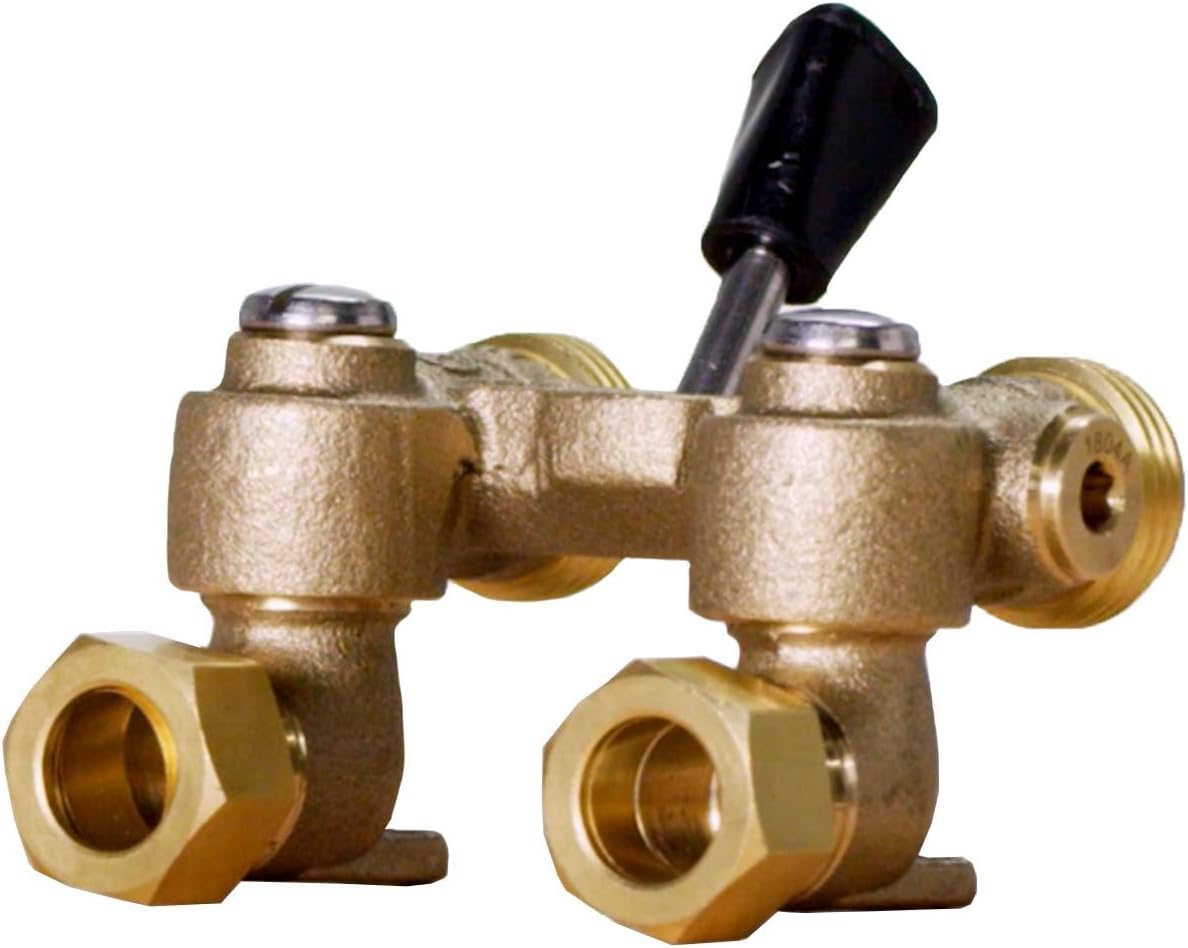 Watts Duo-Cloz 1/2" Brass Manual Washing Machine Shutoff Valve NPT/Solder