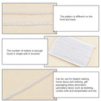 27 Yards White Braid Trim, 1/4 inch Lace Ribbon Polyester