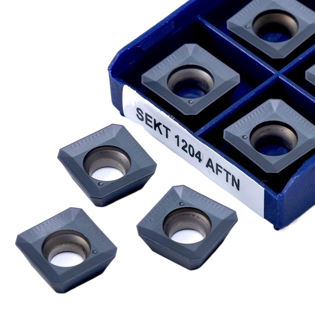 Turning Indexable Inserts Carbide 10PCS SEKT1204 AFTN LT30 Outer Grooving Tool Holder Carbide Blade Turning Lathe Insert Hard Alloy