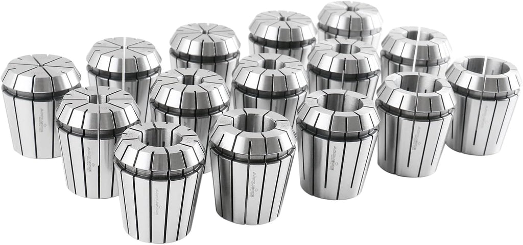 Accusize CAT40 ER40 Collet Chuck Set, 15 Pc, G6.3 12000 RPM