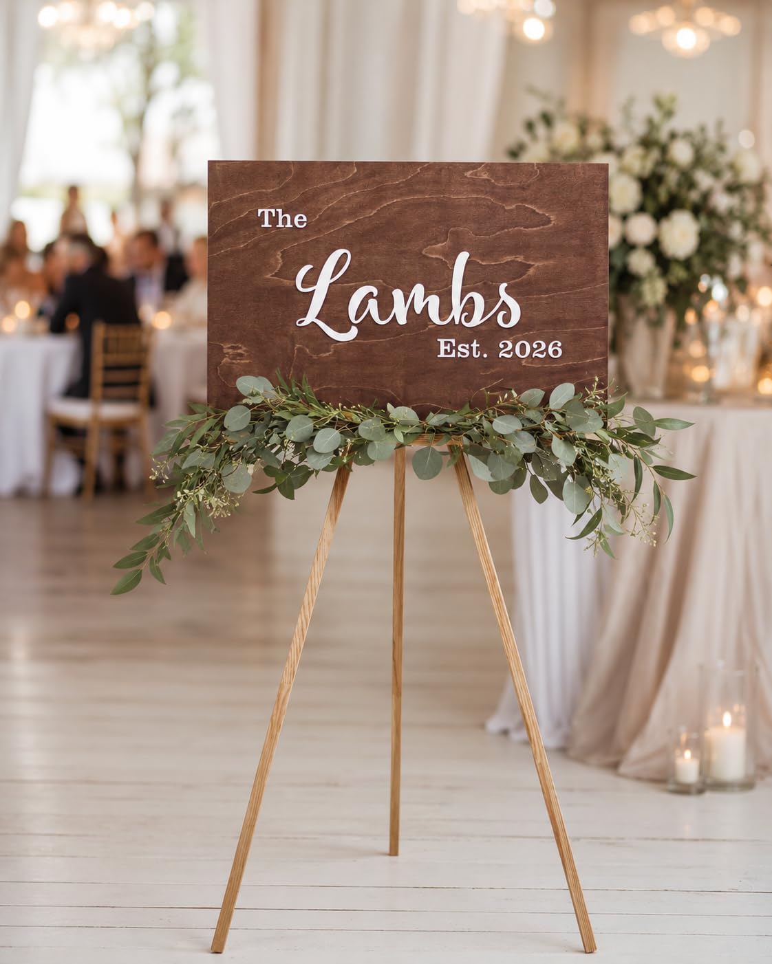 Wedding Guest Book Alternative, 16.1" Wooden Circle Guest Book Sign, Personalized Wedding Wish Book, Rustic Guest