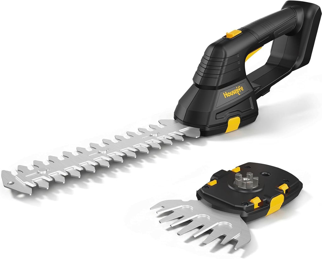Cordless Hedge Trimmer/Grass Shears Compatible with Dewalt 20V MAX Battery | 2-in-1 Design, 9” Hedge Blade & 4.35”