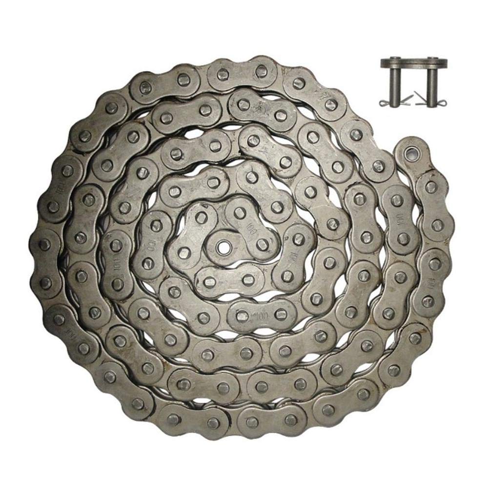 RC100IMP Rivet Type Roller Chain, #100, 10 ft.