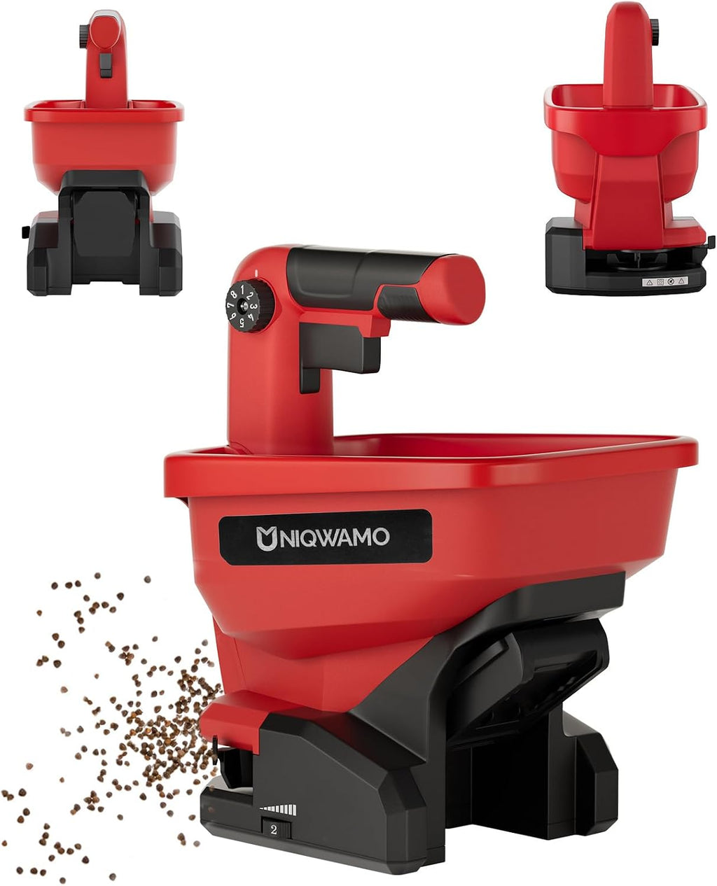 Handheld Grass Seed Spreader Compatible for Milwaukee 18V Battery | Available Year-Round, Grass Seeds, Rock Salt