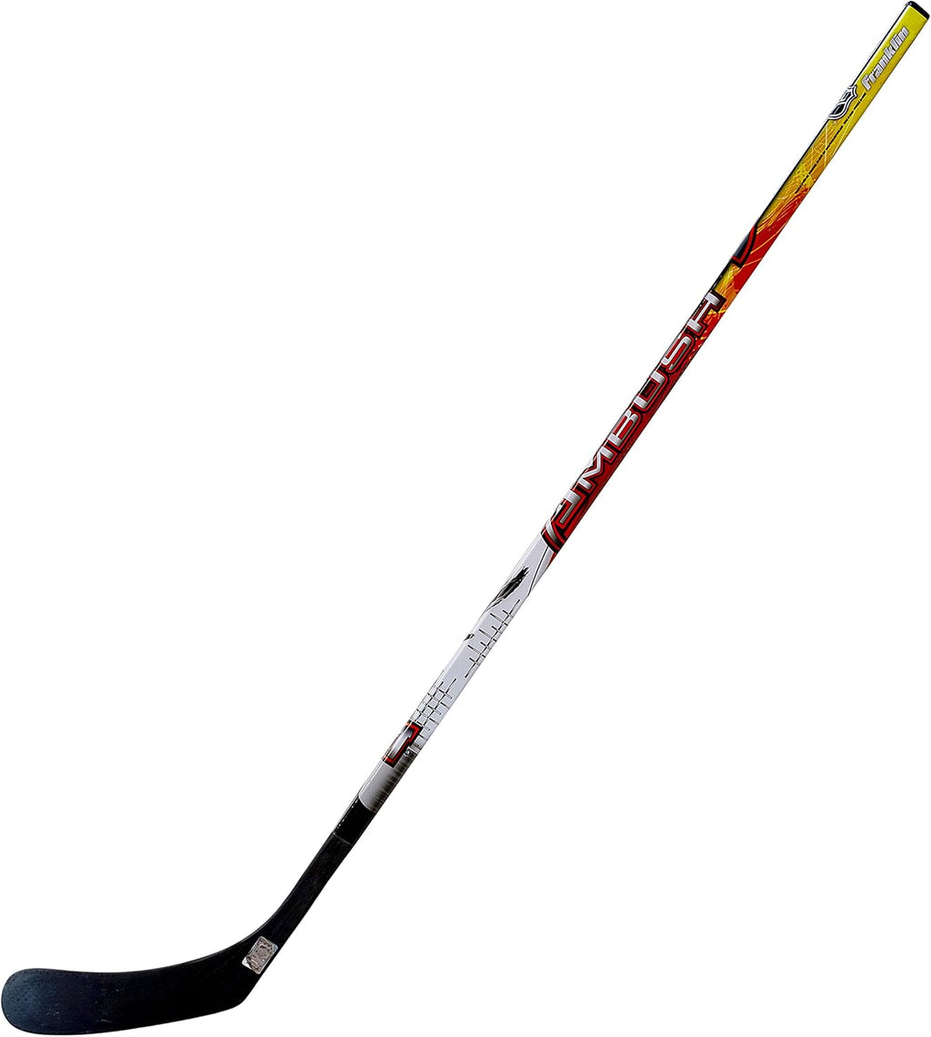 Street Hockey Sticks - Ambush Junior Street Hockey Stick - Wood and Fiberglass Shaft - ABS Blade - One Piece Stick