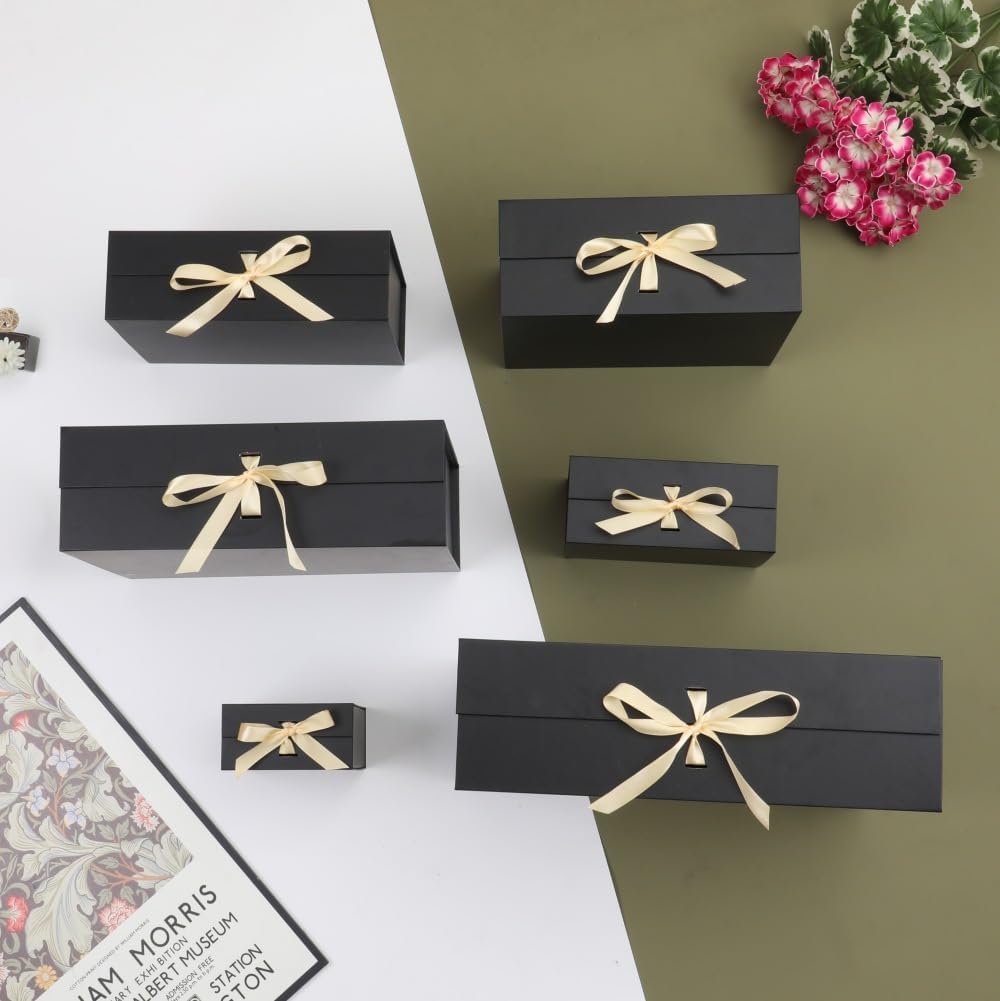 Black Extra Large Gift Box 16.5x13x5.3 In Extra Large Gift Boxes with Lids
