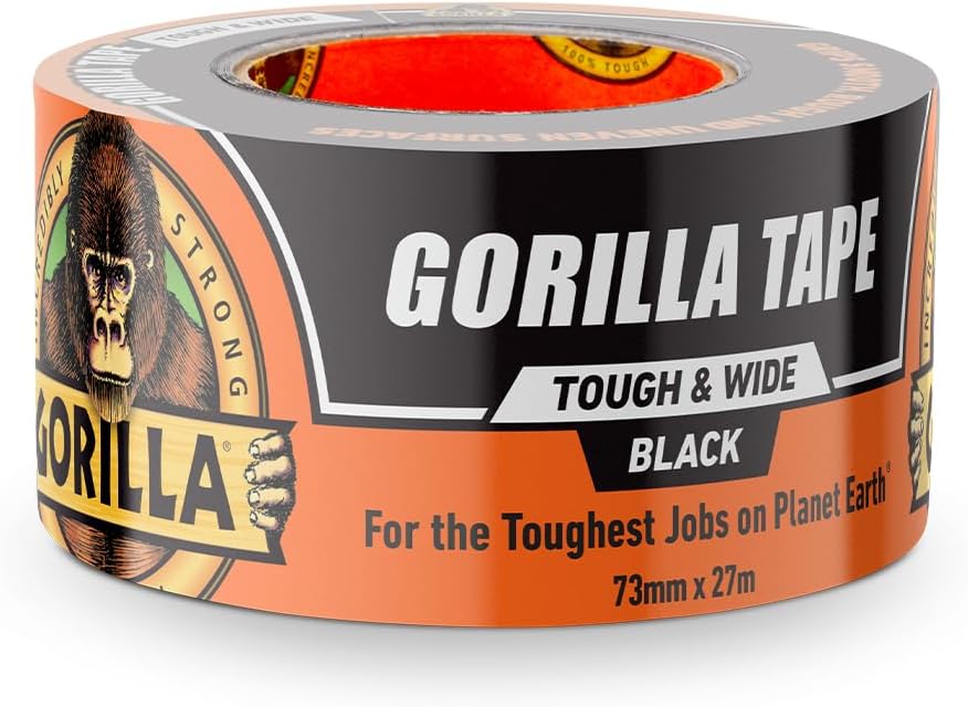 6003001 Tough & Wide Duct Tape, 30yd, Black