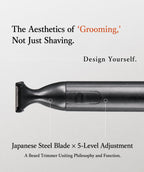 Mustache Trimmer for Men, Precision Beard Trimmer, IPX8 Waterproof
