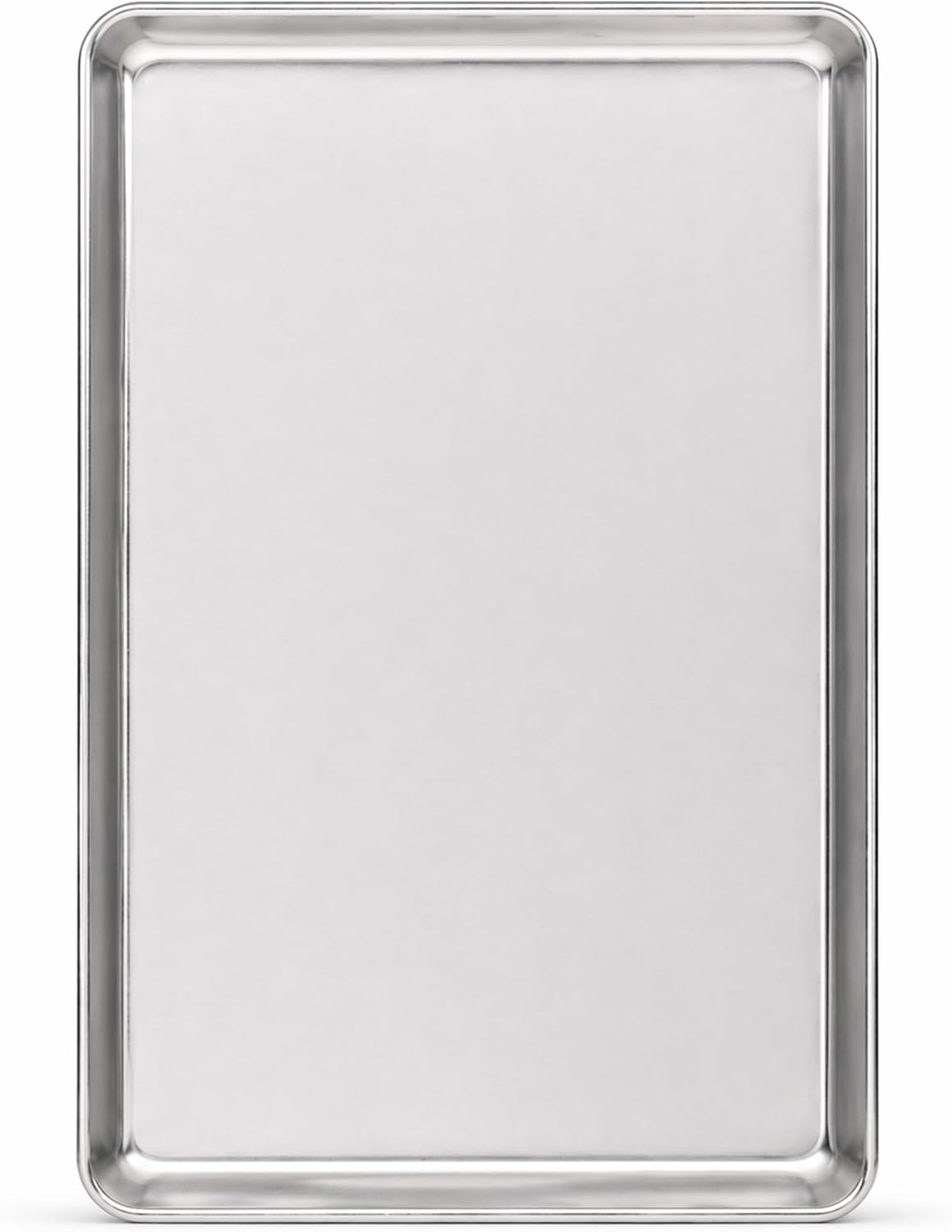 13" x 18" Aluminum Sheet Pan, 1/2 Size, Reinforced Rim, Closed Bead