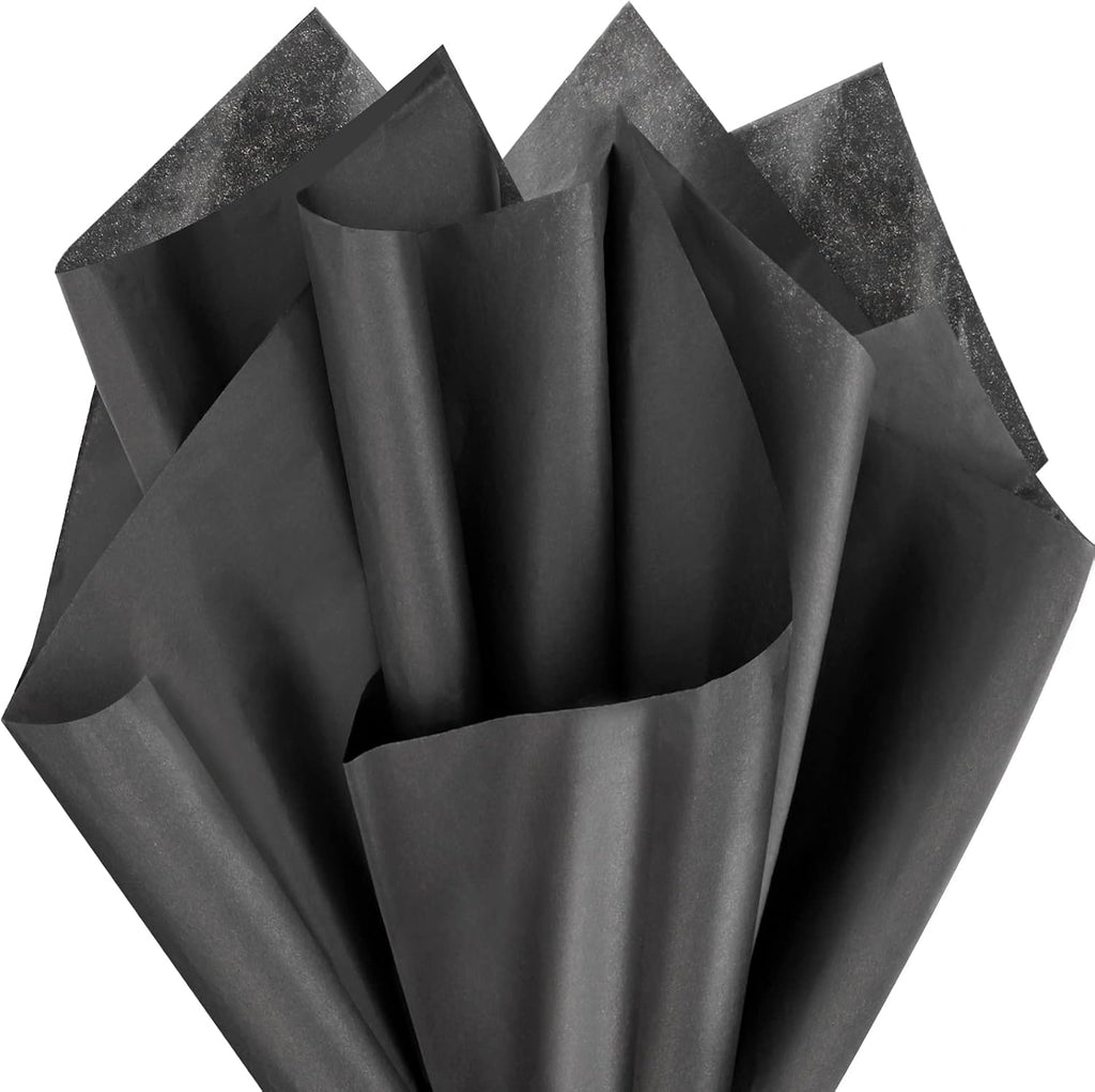 Black Wrapping Tissue Paper - 20x30 inches, 200pcs Present Packing Tissue, DIY Crafts Decorative Art Craft Birthday