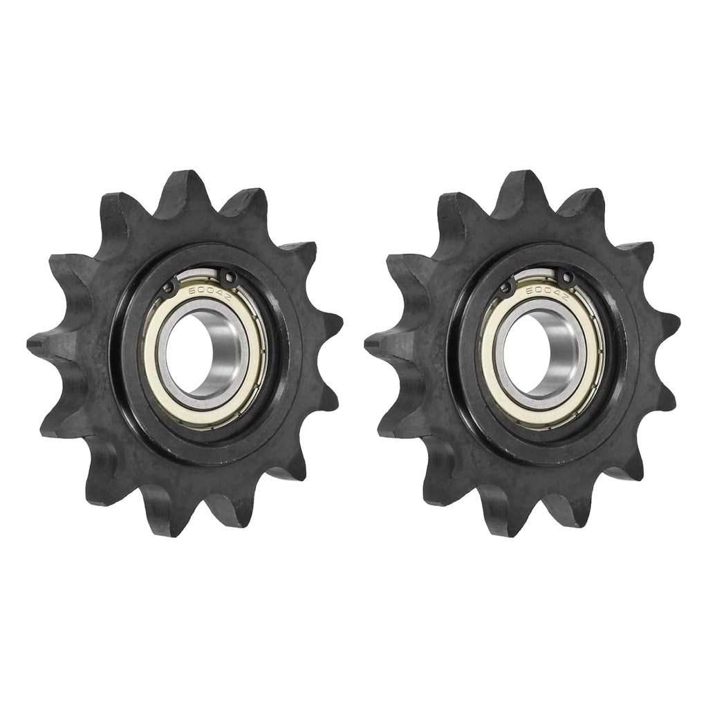 uxcell 2Pcs #60 Roller Chain Idler Sprocket, 20mm Bore 3/4" Pitch 13 Tooth