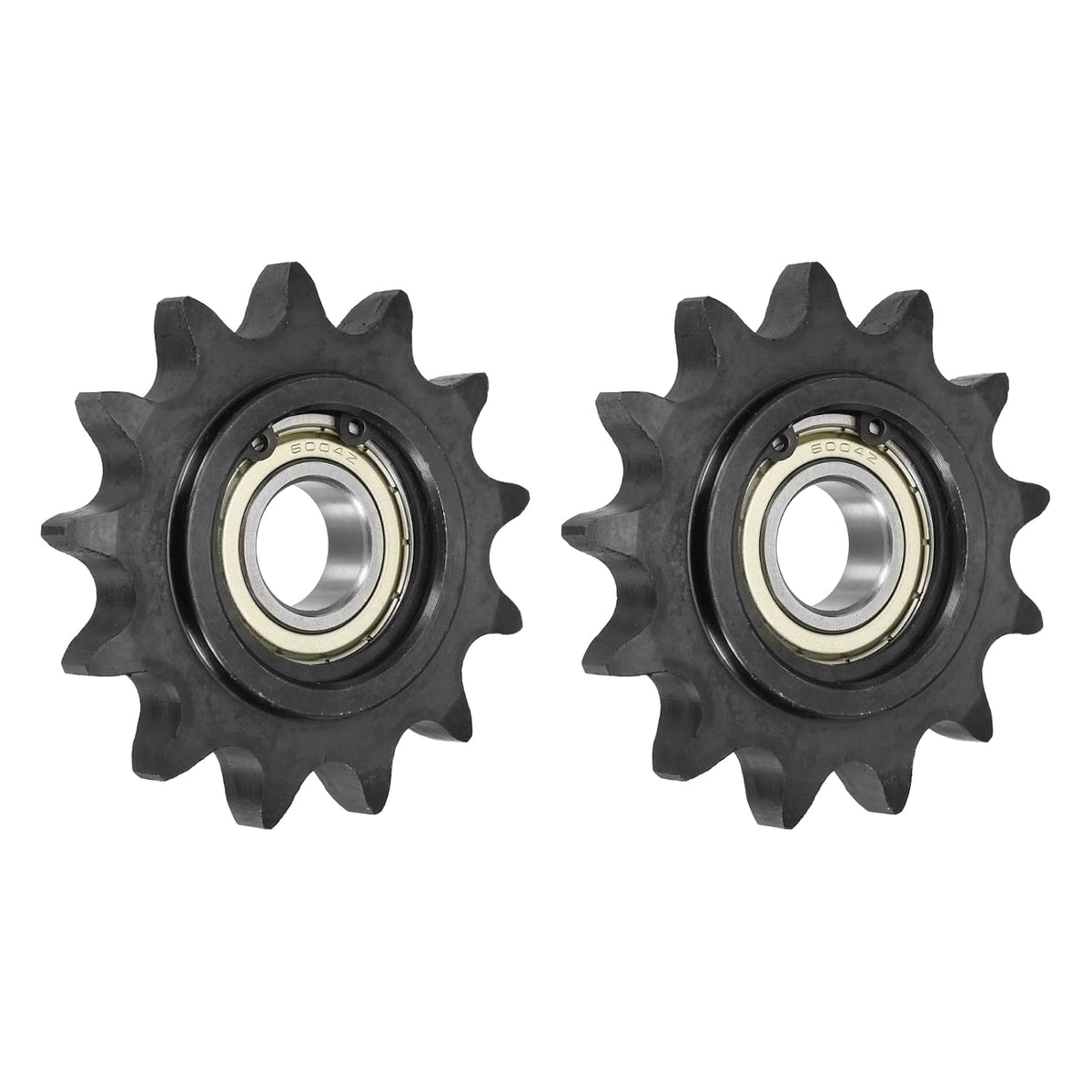 uxcell 2Pcs #60 Roller Chain Idler Sprocket, 20mm Bore 3/4" Pitch 13 Tooth