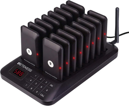 TD157 Restaurant Pager System, Pagers for Restaurants,16 Buzzers