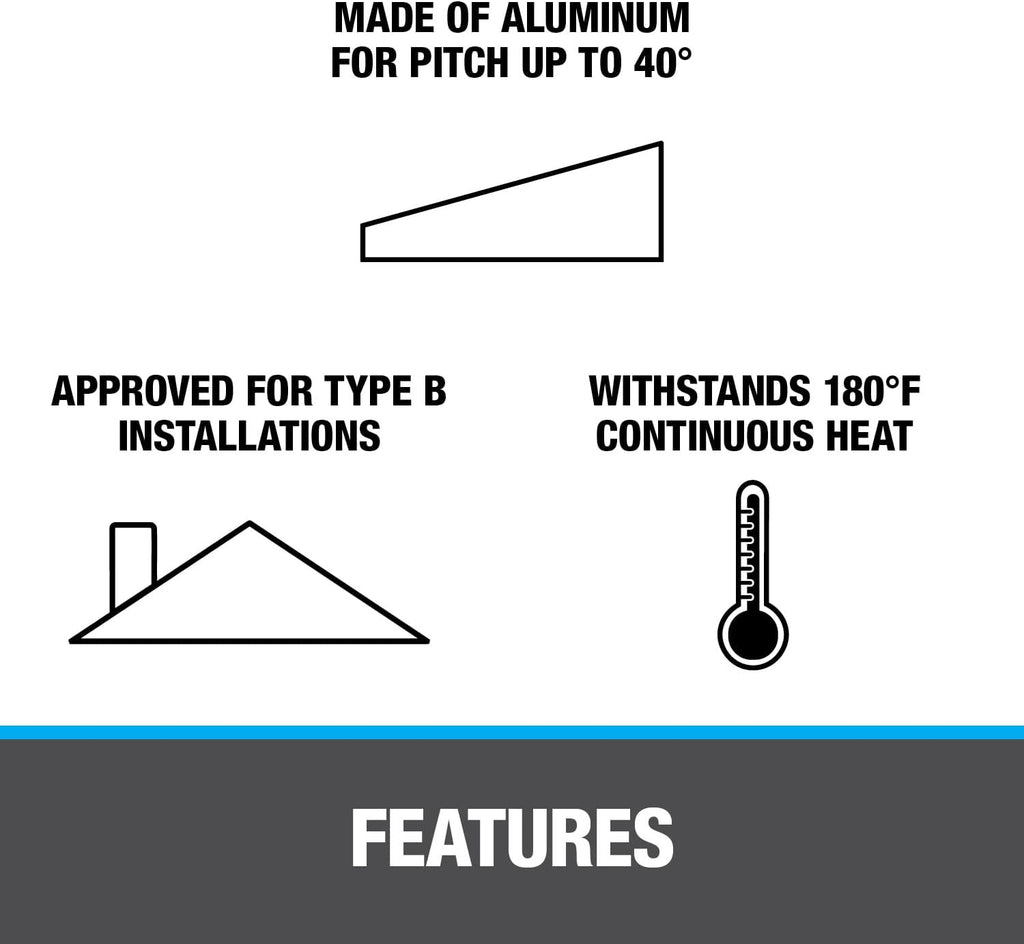 12977 Roof Flashing, 3-Inch-4-Inch, Aluminum