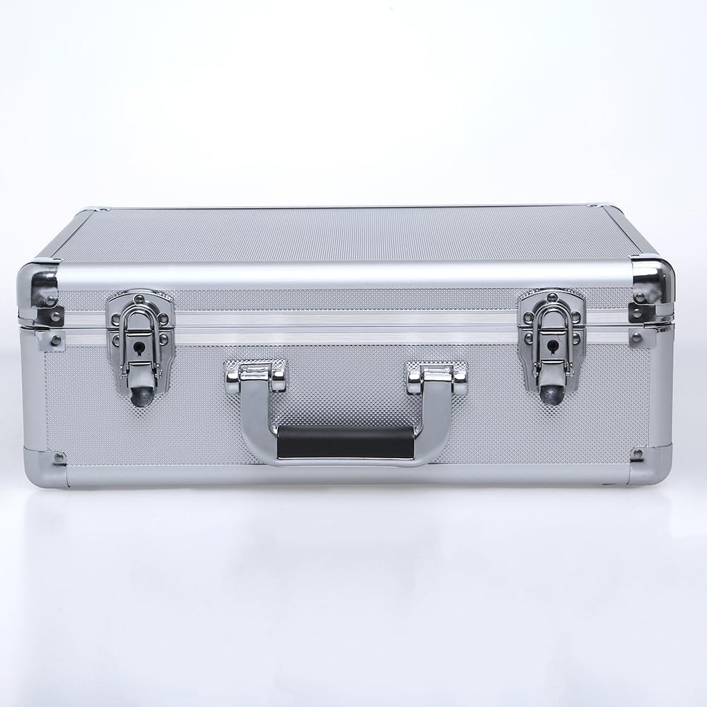 15in Aluminum Hard Case with DIY Customizable Foam Insert (14 x 9 x 4in Interior)