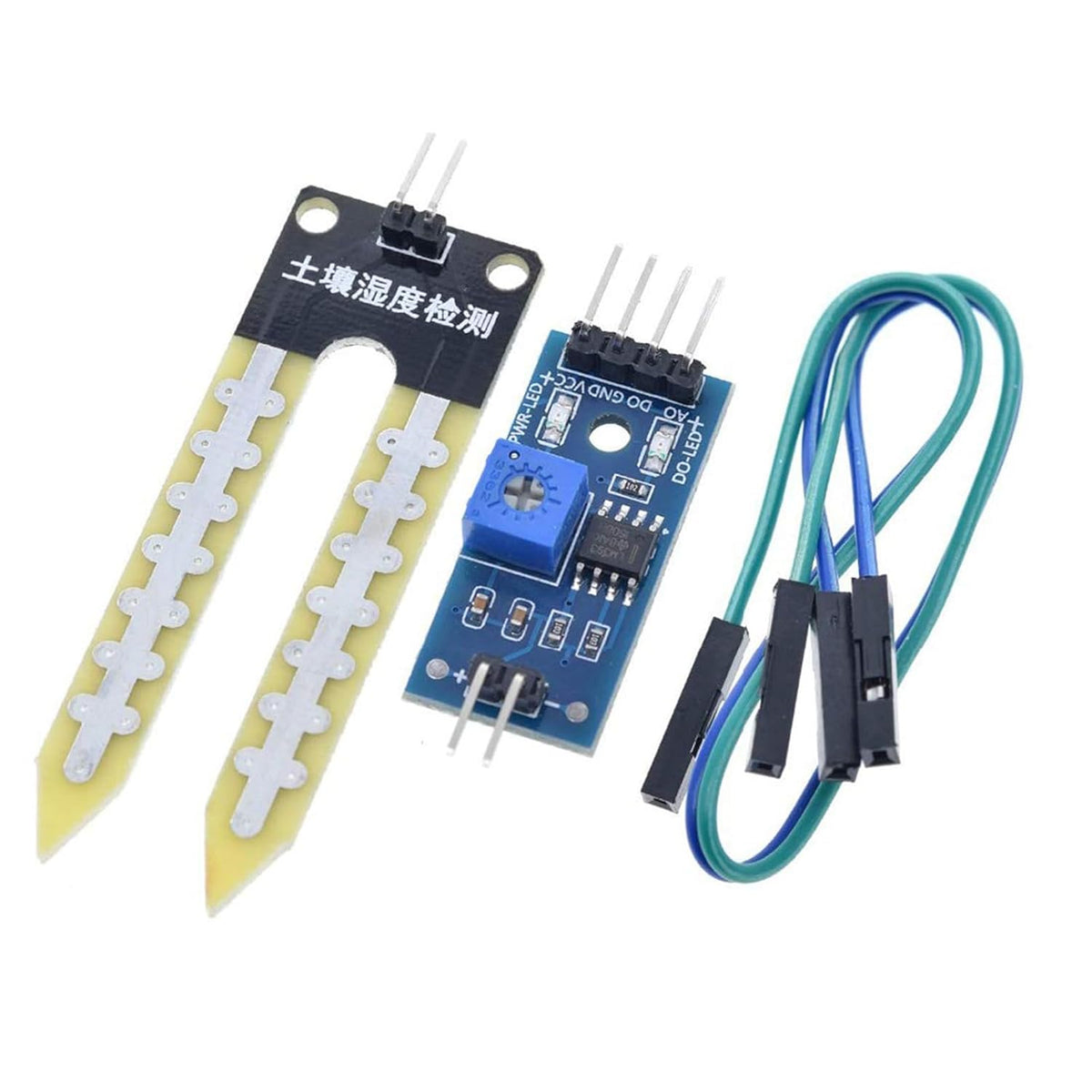 5-Pack LM393 Soil Moisture Sensor, 3.3V-5V