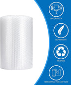 Bubble Cushioning Wrap Roll, Sumono 12 Inch x 36 Feet Total Bubble Roll Perforated 12 Inch Included 10 Fragile