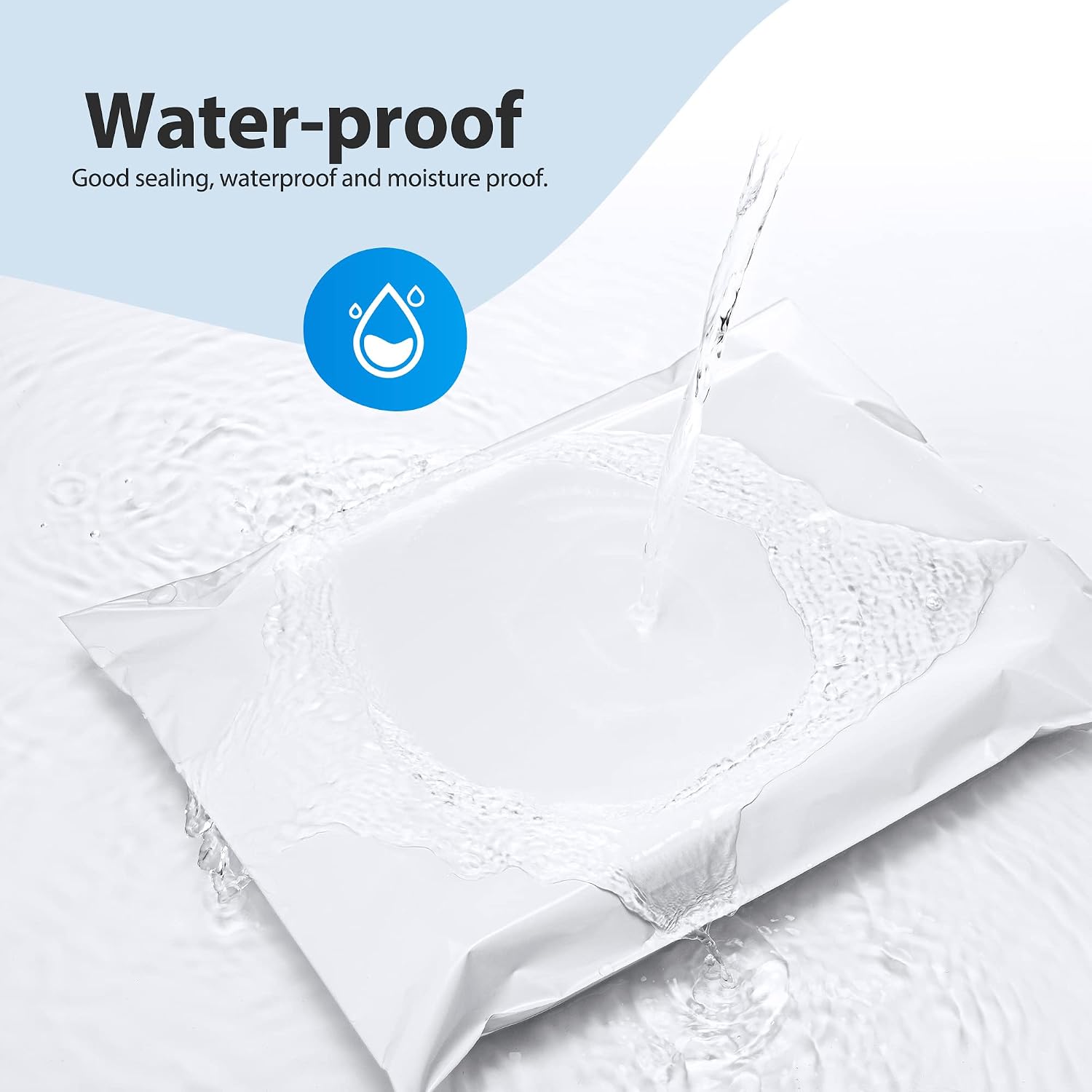 Large Poly Mailers 14.5x19" 100Pcs,Shipping Bags for Clothing,White | Strong Adhesive Packaging Mailers Poly