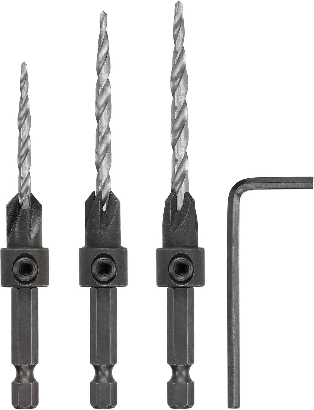 DEWALT Countersink Drill Bit Set #6, #8, #10, 3-Piece (DW2535)