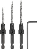 DEWALT Countersink Drill Bit Set #6, #8, #10, 3-Piece (DW2535)