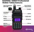 UV-5R (New Version TP8Pro) Two-Way Radio, Handheld Amateur Ham Transceiver, USB-C Rechargeable, 1800mAh Battery, Dual
