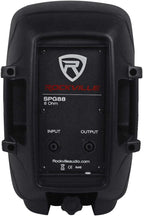 SPG88 8" Passive DJ PA Speaker, ABS Cabinet, 8 Ohm | 400W Peak, Lightweight 12 lbs, Speakon Input/Output, 100W RMS