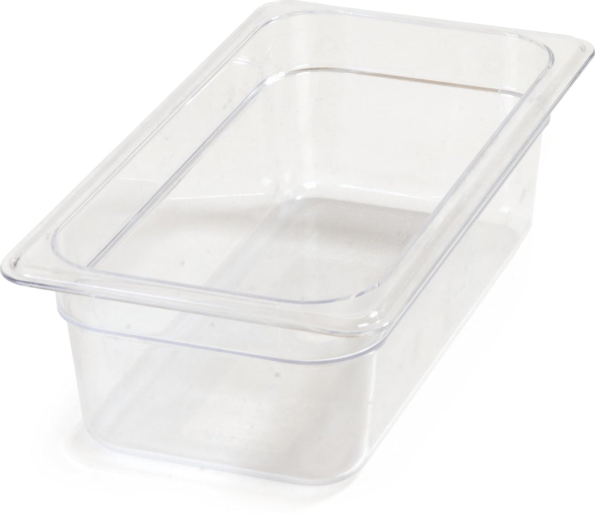 Plastic Food Pan 1/3 Size 4 Inches Deep Clear