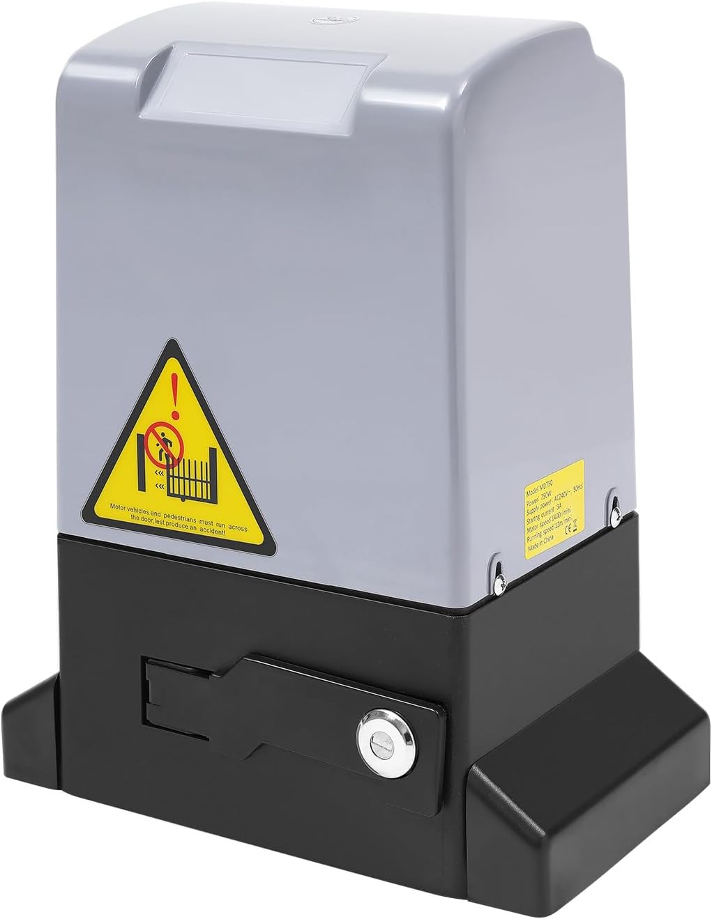 Automatic Sliding Gate Opener with 2 Remote Controls, Electric Rolling Driveway Fence Slide Gate Motor, Gate Operator